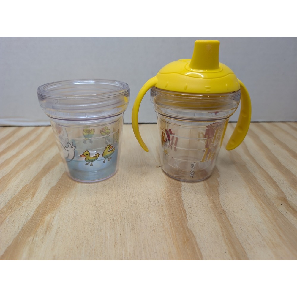 Tervis Sippy Cup 6oz‎ Duck Made in Indiana Yellow Lid Insulated Tumbler 9m+